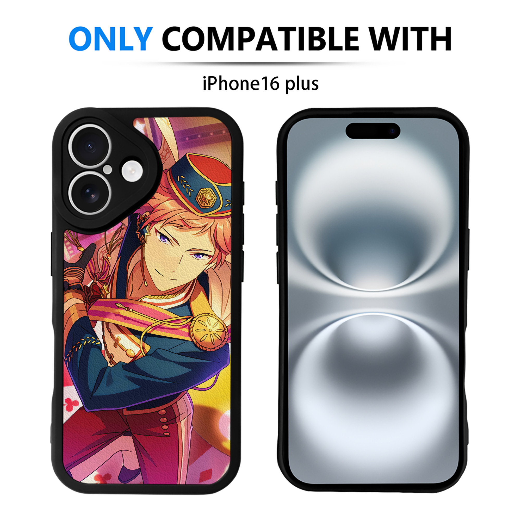（画像用） あんさんぶるスターズ! Ensemble Stars 【iPhone 16シリーズ対応】シリコンスマホケース（レザー調） 材質：シリコン